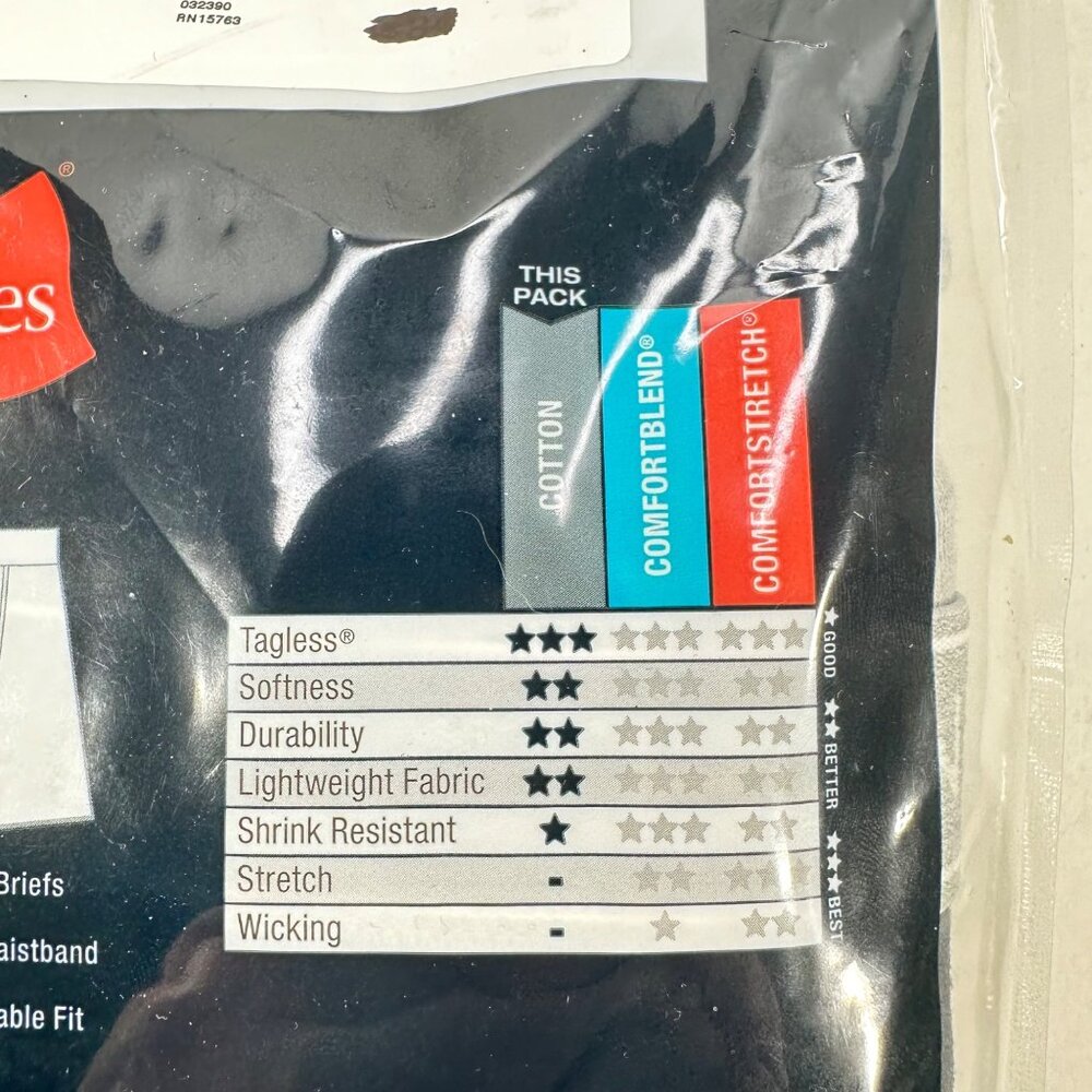 Lot Of 4 Hanes Men's Size Medium Boxer Briefs Tagless 100% Cotton New In Package - Picture 4 of 12